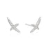 Silver Kiss Pavé Studs